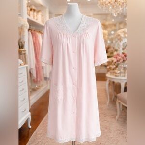 Soft Pink Lace-Trimmed Sleepwear